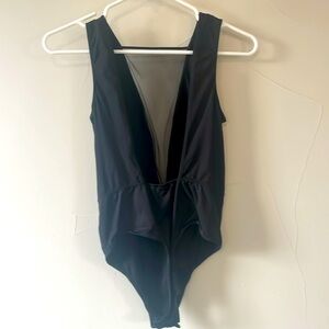 S Victoria’s Secret sheer plunge v neck body suit